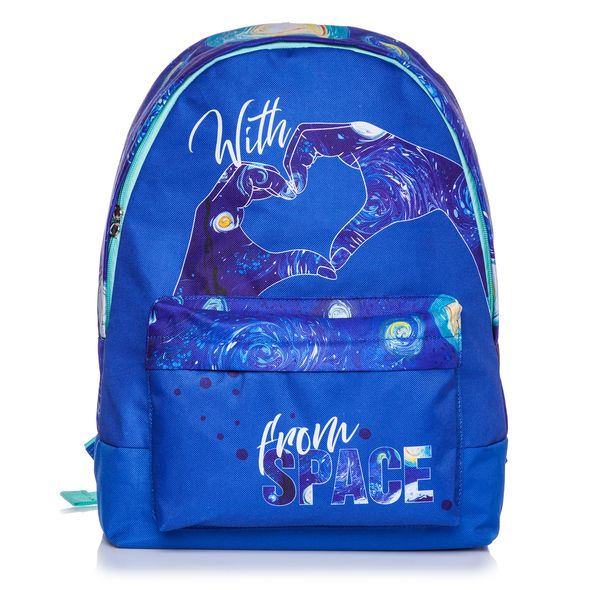 Рюкзак Hatber BASIC -With love- 30Х41Х13 СМ полиэстер 1 отделение 1 карман , 